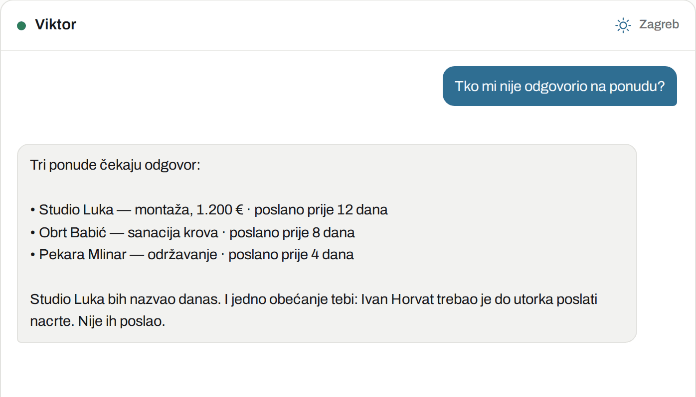 Ovako to izgleda u Viktoru: Koordinator