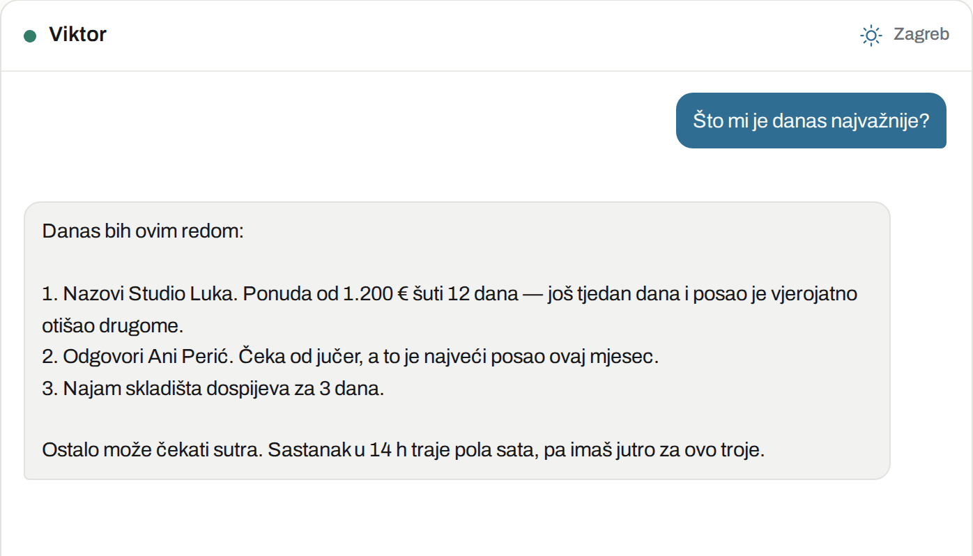 Ovako to izgleda u Viktoru: Savjetnik