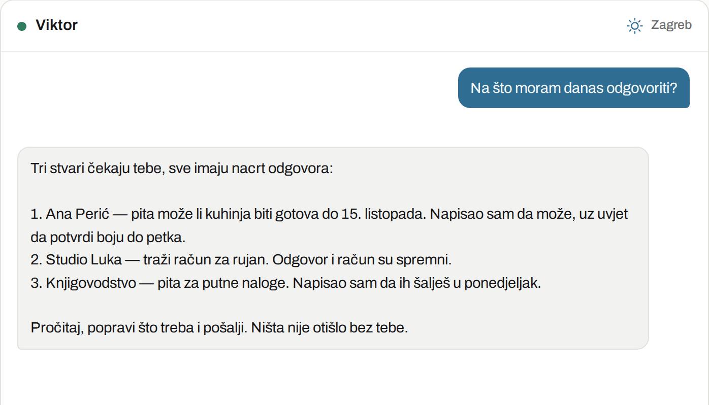 Ovako to izgleda u Viktoru: Tajnik