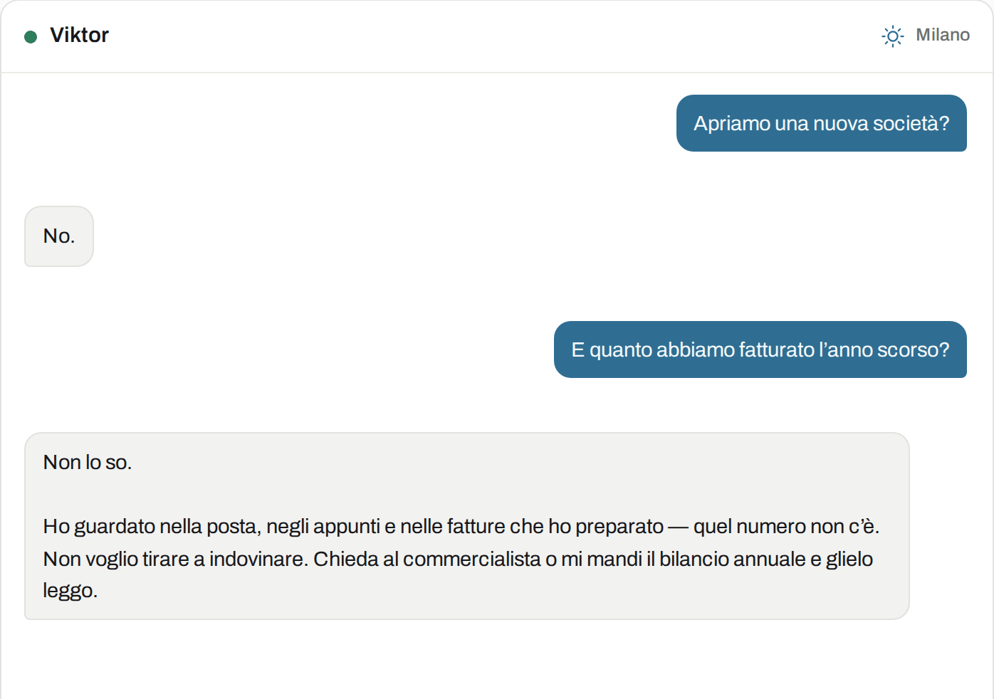 Ecco come appare in Viktor: Controllo e valutazione